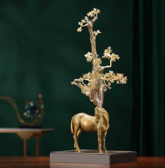 Golden Tree & Horse
