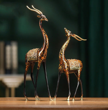Brass deer well Home crafts