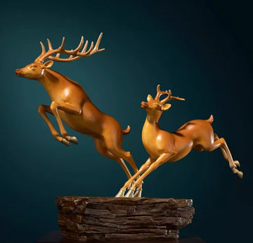 Auspicious Deer brass Home crafts