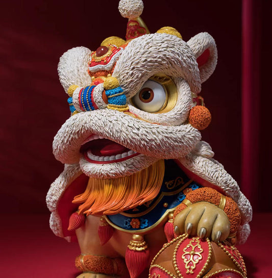 【Available Basic Edition DV】Lion Dance Auspiciousness brass Home crafts