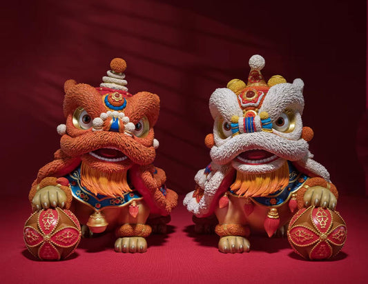 Pre-order【Deluxe Edition DV】Lion Dance Auspiciousness brass Home crafts