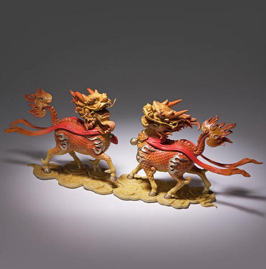 Bathing fire Qilin